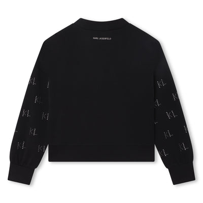 Stud logo print sweatshirt by Karl Lagerfeld