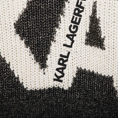 Logo artwork knitted sweater by Karl Lagerfeld