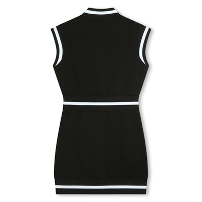 Patch button down dress by Karl Lagerfeld