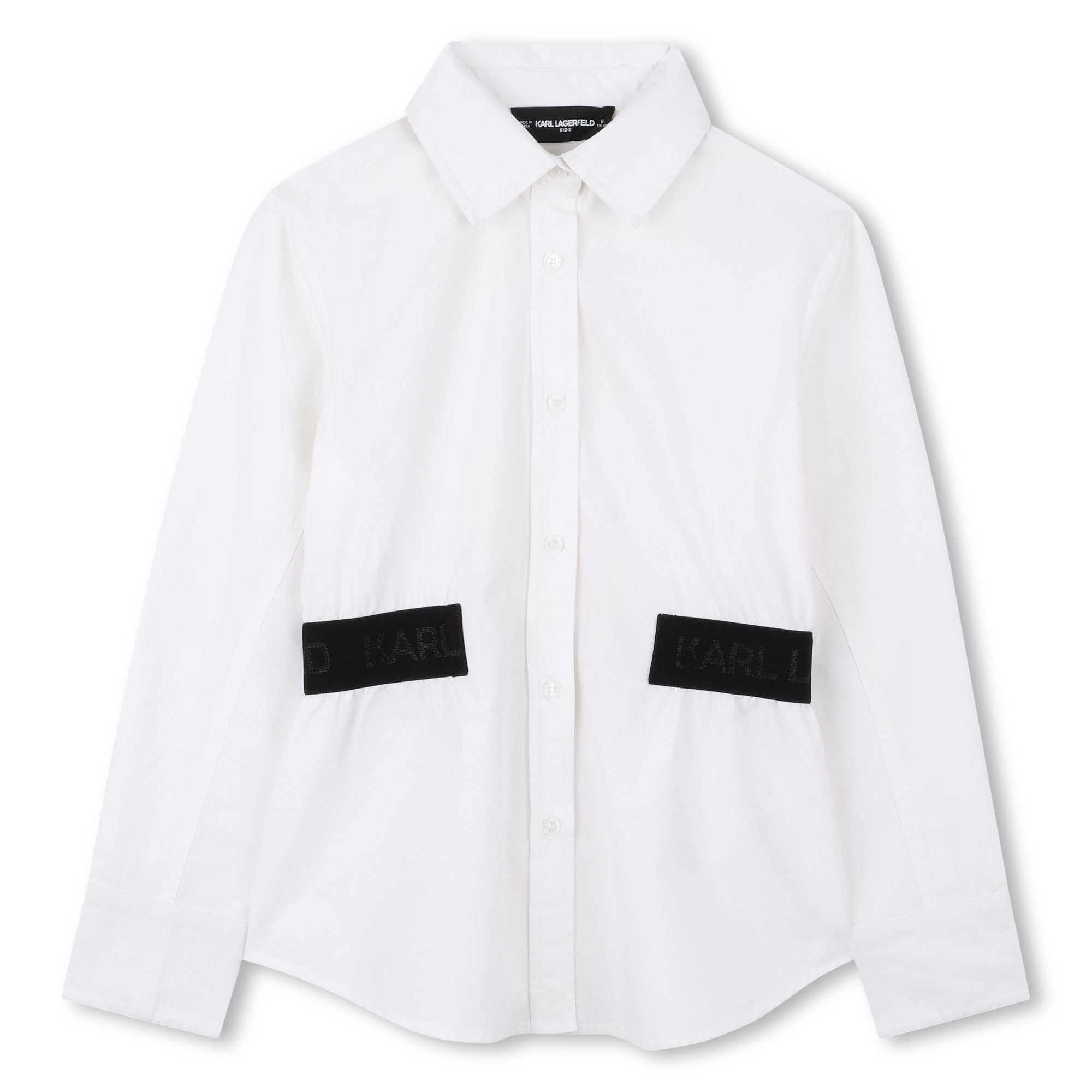 Karl Lagerfeld Elastic waist button down shirt