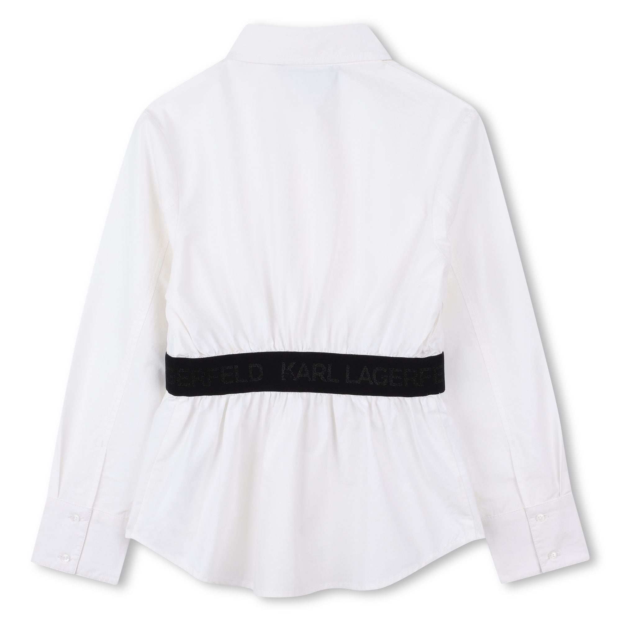 Karl Lagerfeld Elastic waist button down shirt
