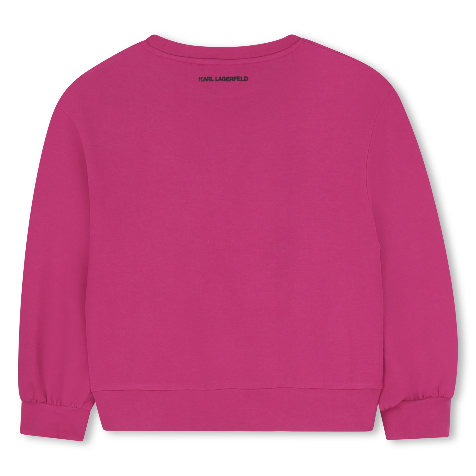 Karl Lagerfeld Sequined logo pink sweatshirt
