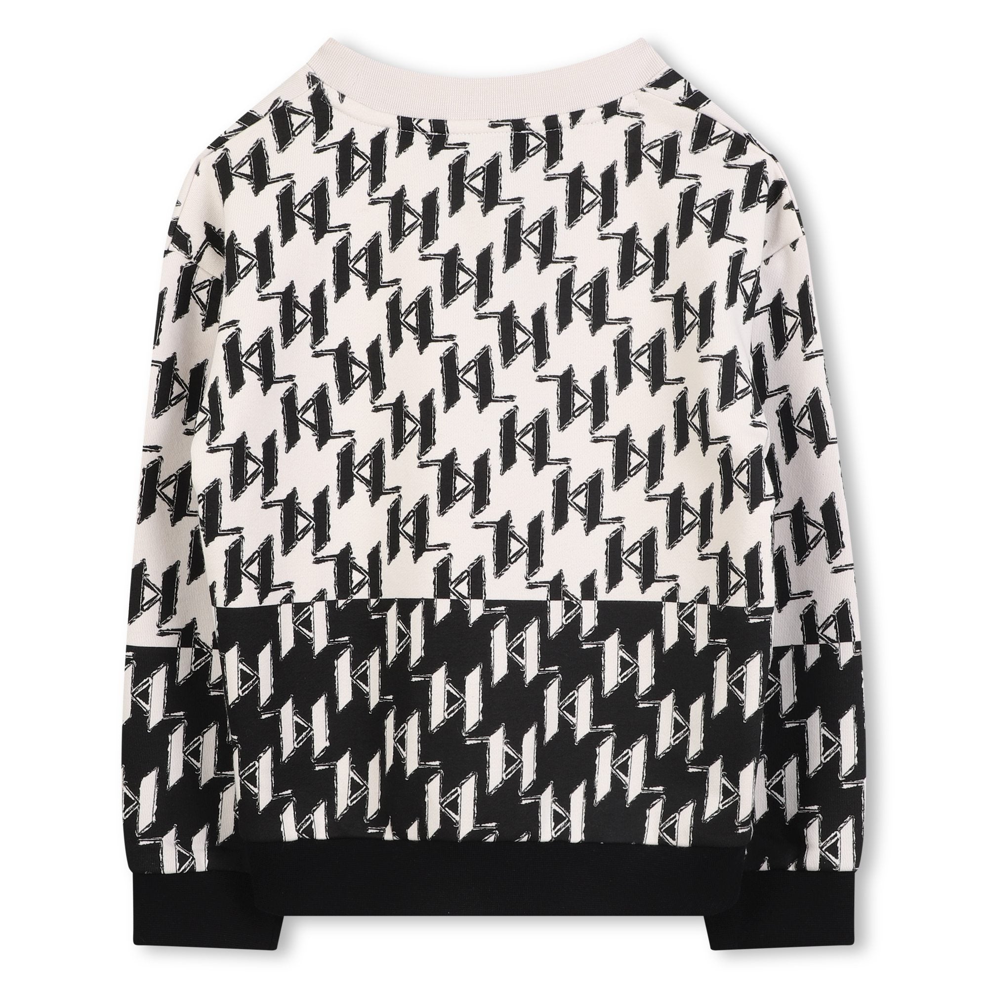 Karl Lagerfeld Half contrast logo sweatshirt
