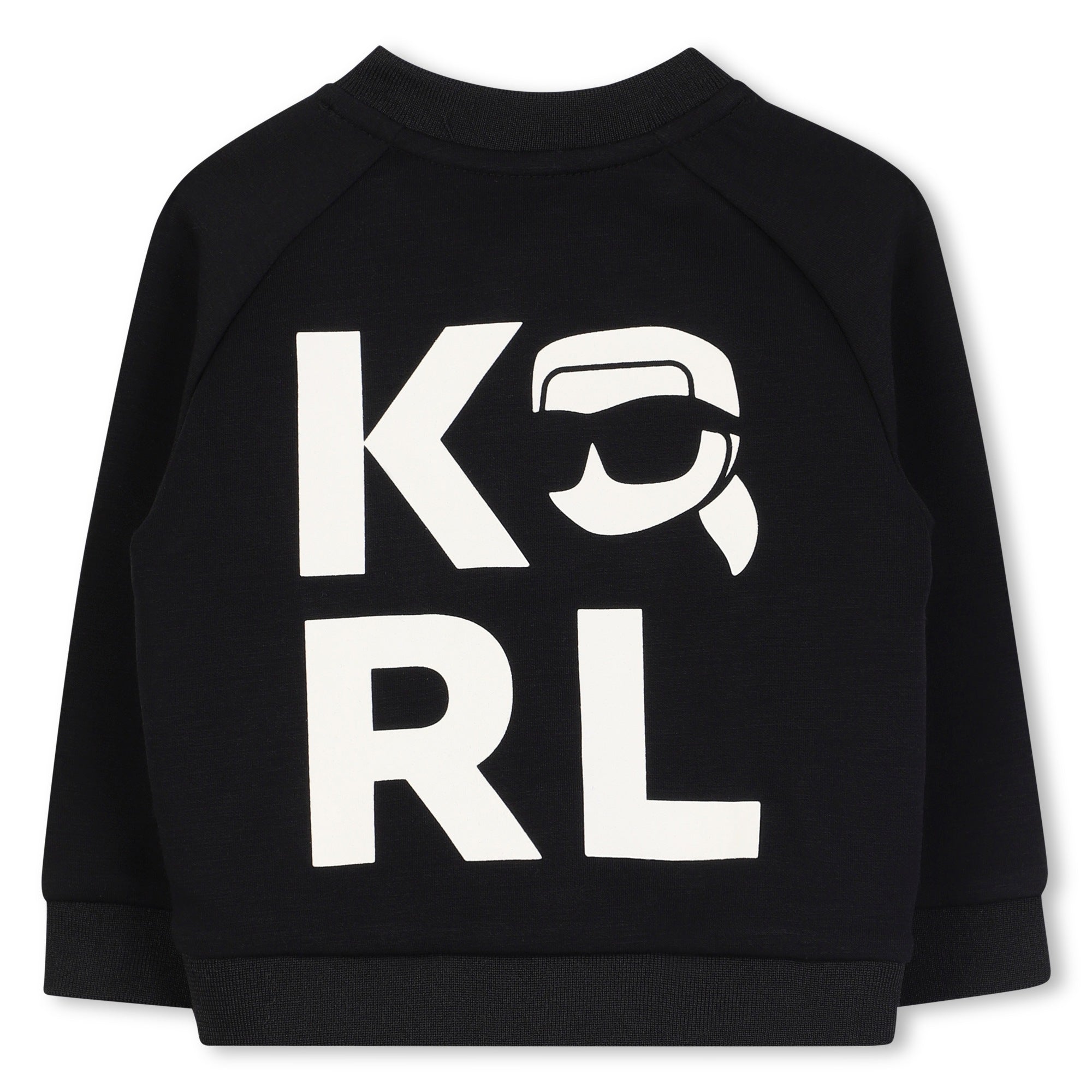 Karl Lagerfeld Fur button up sweatshirt
