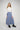 Zaikamoya Selena blue corduroy skirt