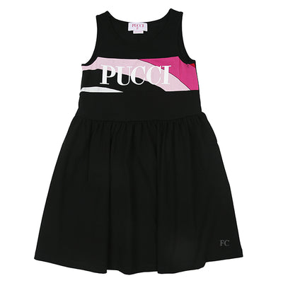 Design stripe black dress by Pucci