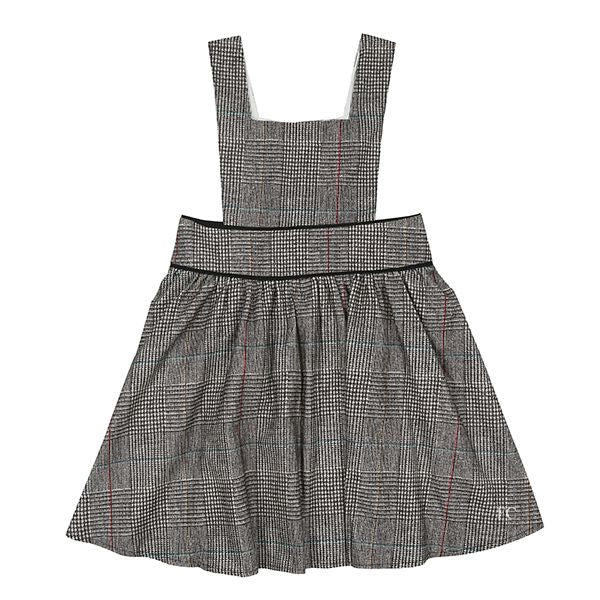 Grey Glen Check Jumper Dress by Atelier Parsmei