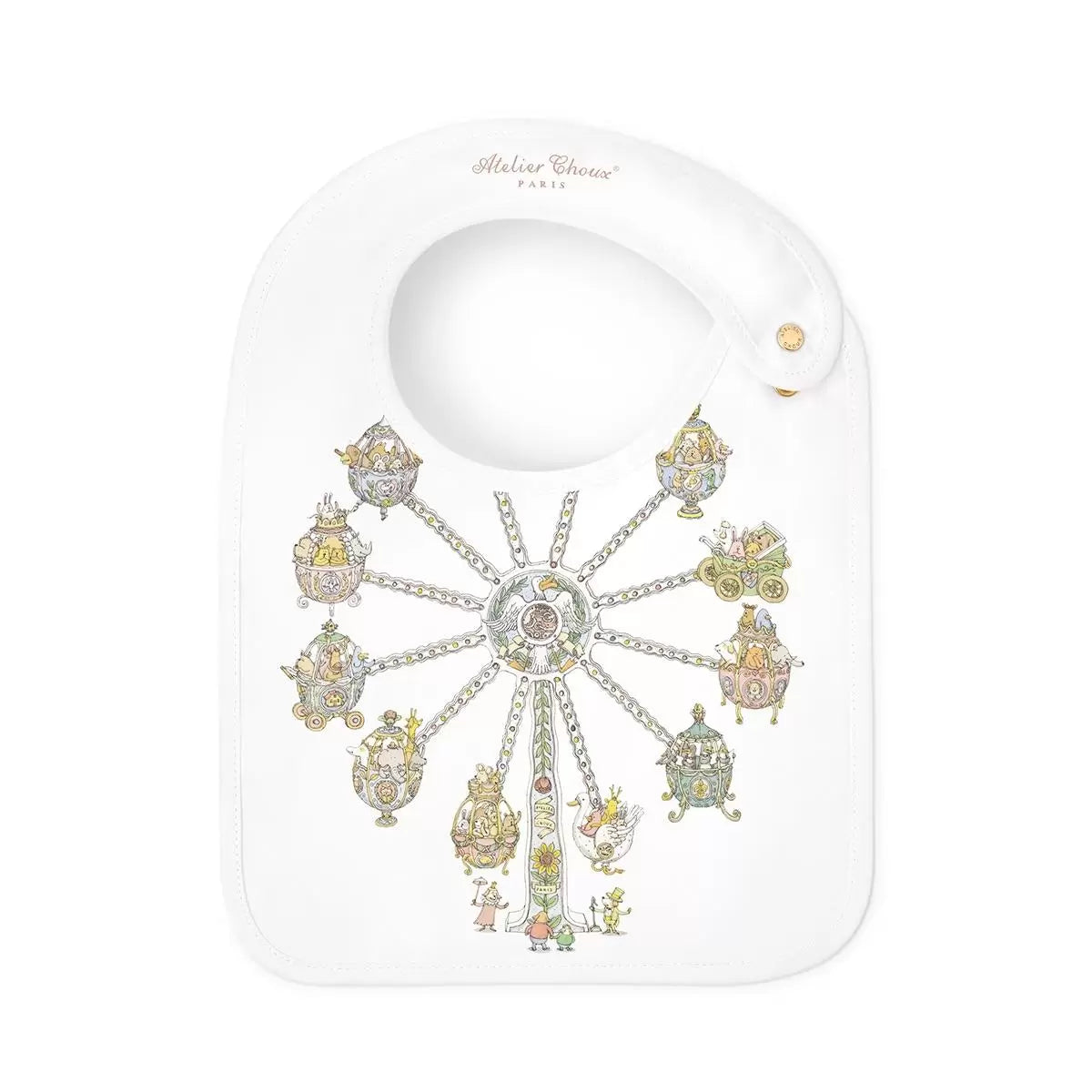 Atelier Choux Ferris Wheel Satin Bib