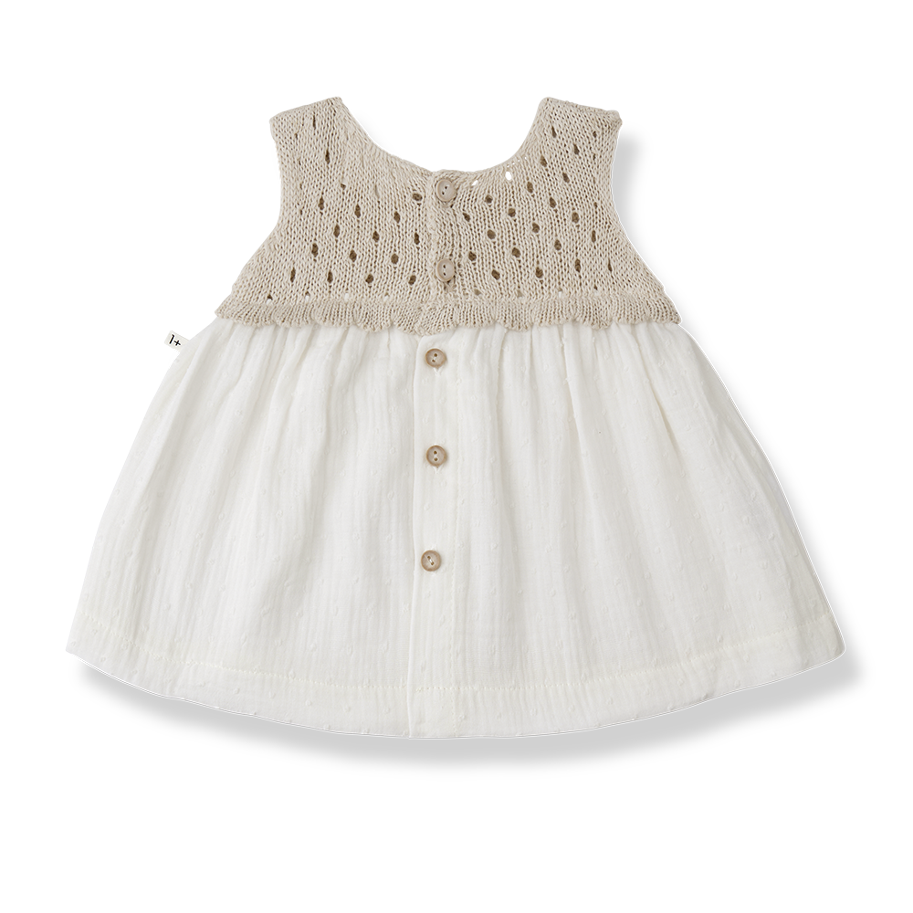 Lola beige dress + bloomer by 1 + In The Family