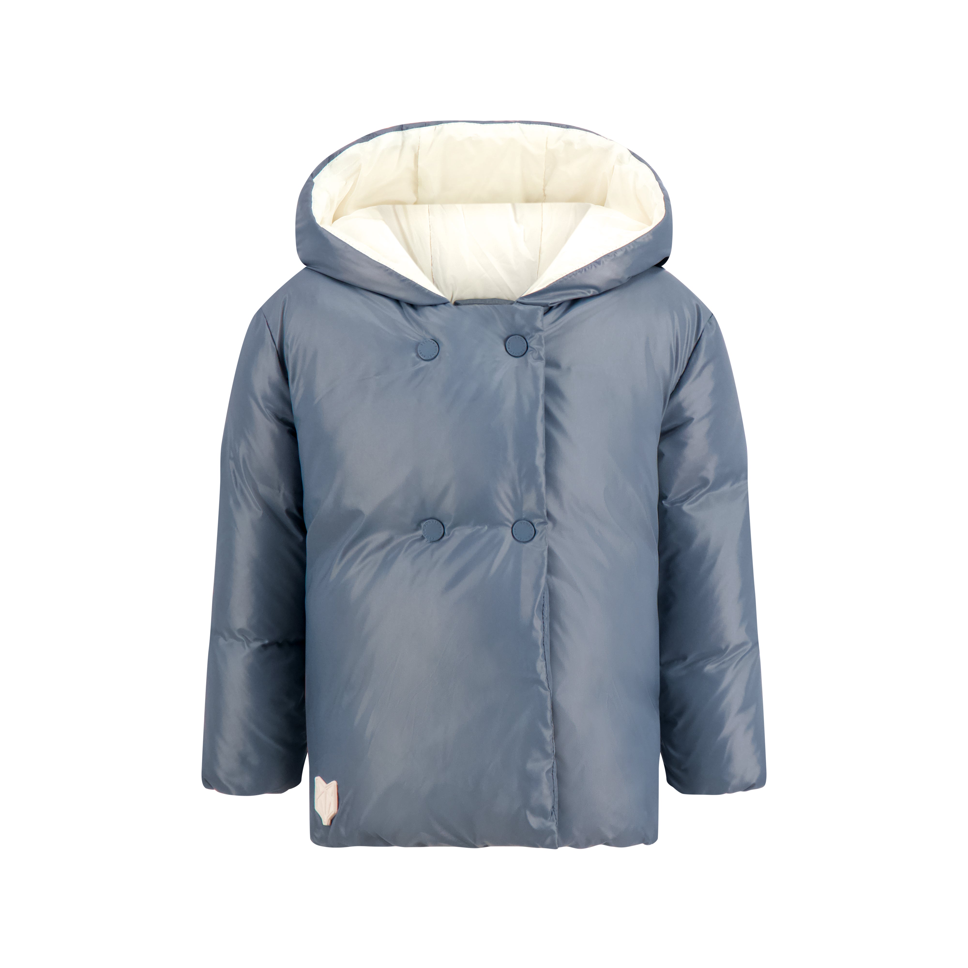 Scotch Bonnet Fur hooded blue coat