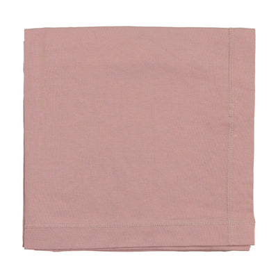 Rose brushed cotton blanket by Lilette