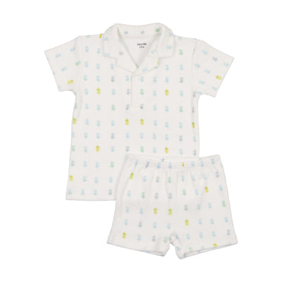Pineapple terry boy print 2-piece set by Bee & Dee