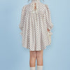 Cord flat pleat tiered babydoll dress by Petite Amalie