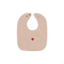 Heart pink bib by Ely's & Co
