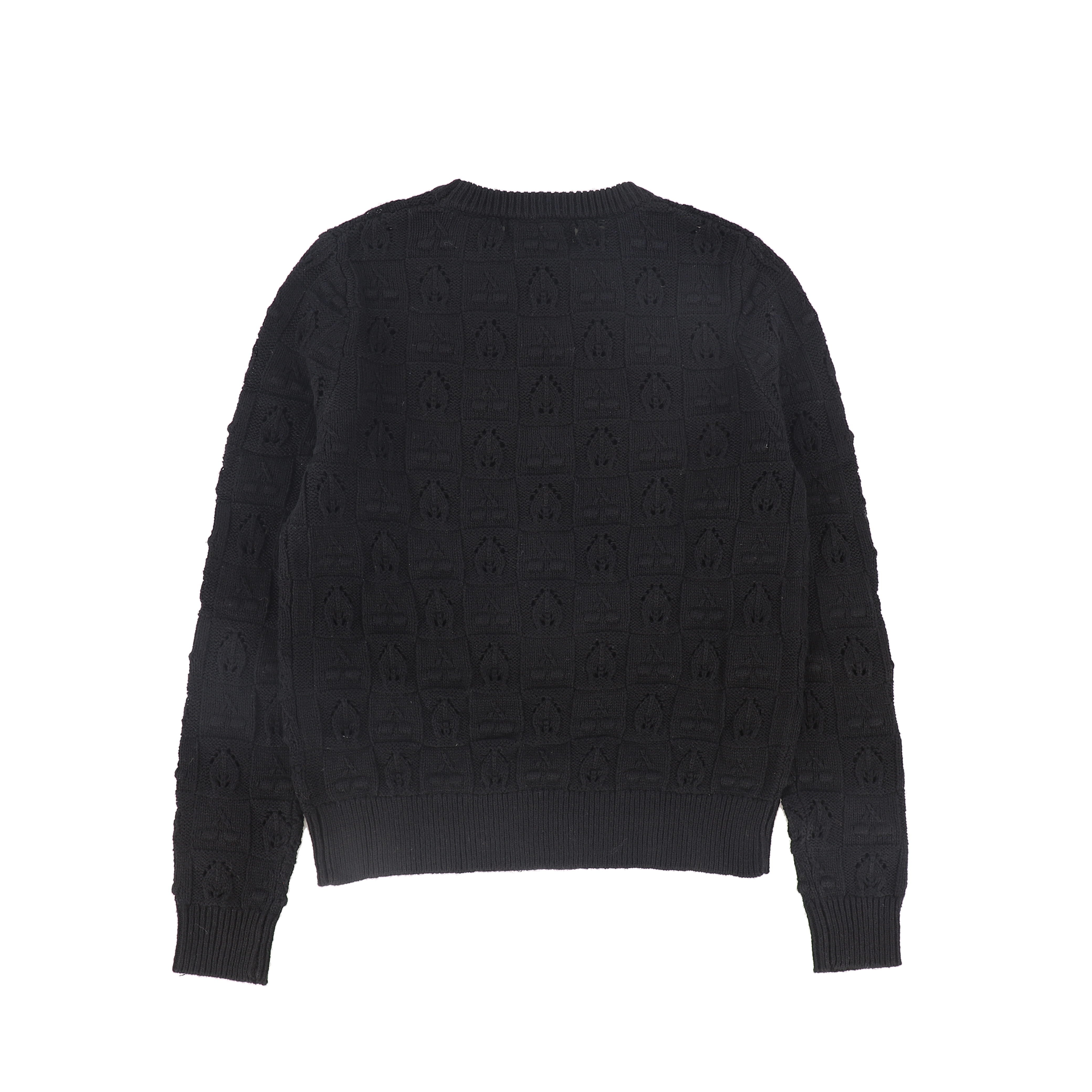 Bace Checked black bubble sweater