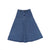 Denim seam fly front midi skirt by Valentina