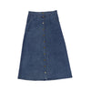 Button down denim maxi skirt by Bamboo