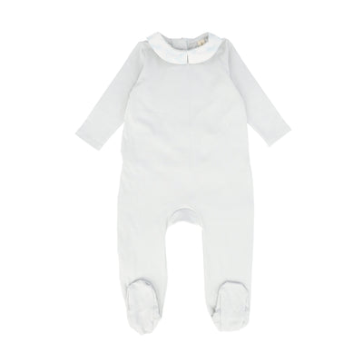 Toile blue peter pan footie by Bebe Jolee