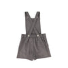 Wool pleated charcoal overall by Bace