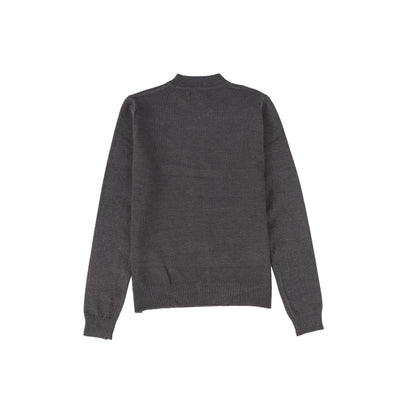 Charcoal crewneck knit sweater by Bace