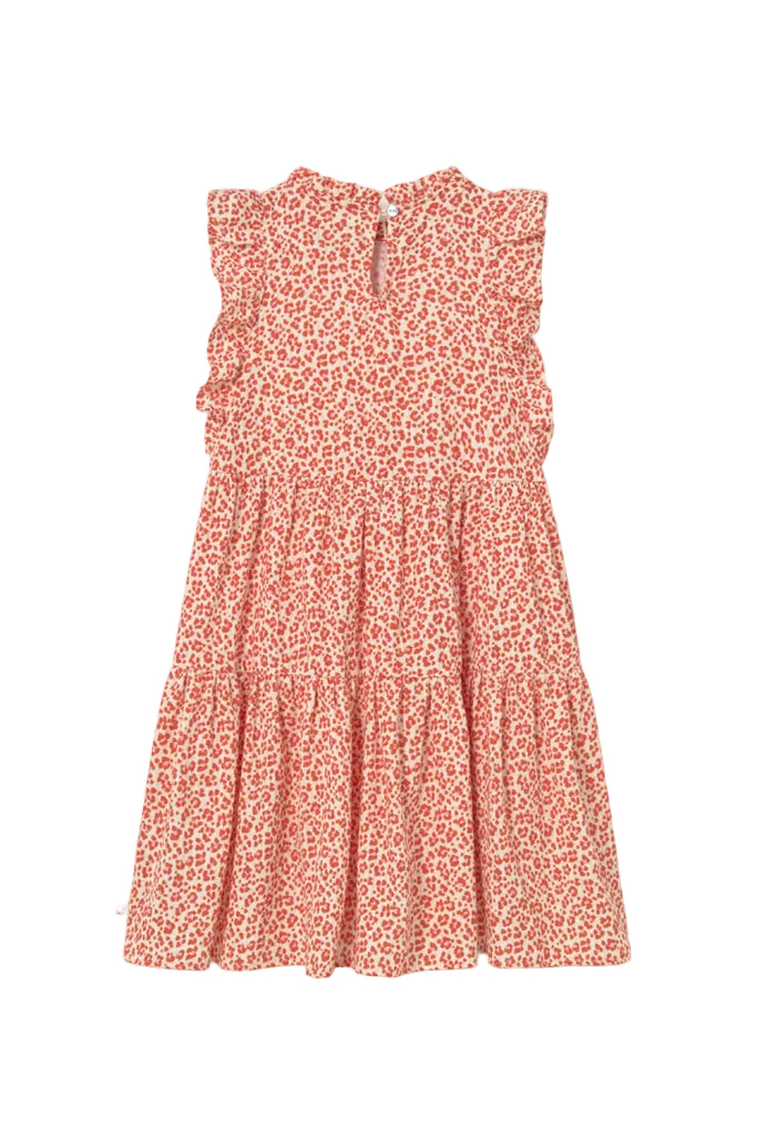 orange animal print dress Plunge Halterneck Frill Side Mini Dress In Orange Animal Print | EGO US