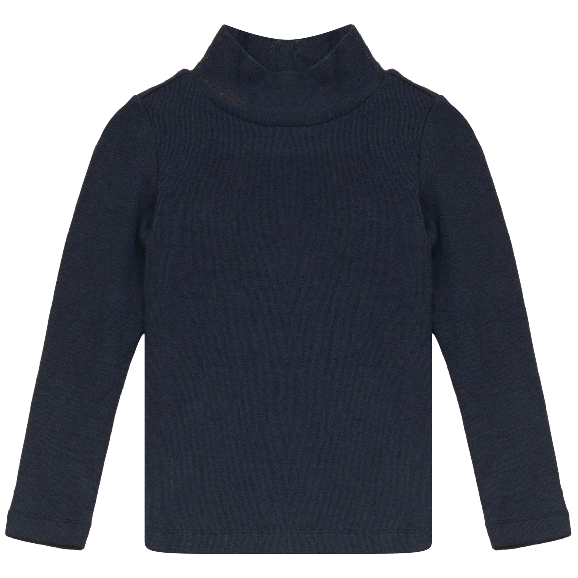 Calla Lili Mock neck navy t-shirt