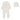 Lilette Graphic plane cream footie set