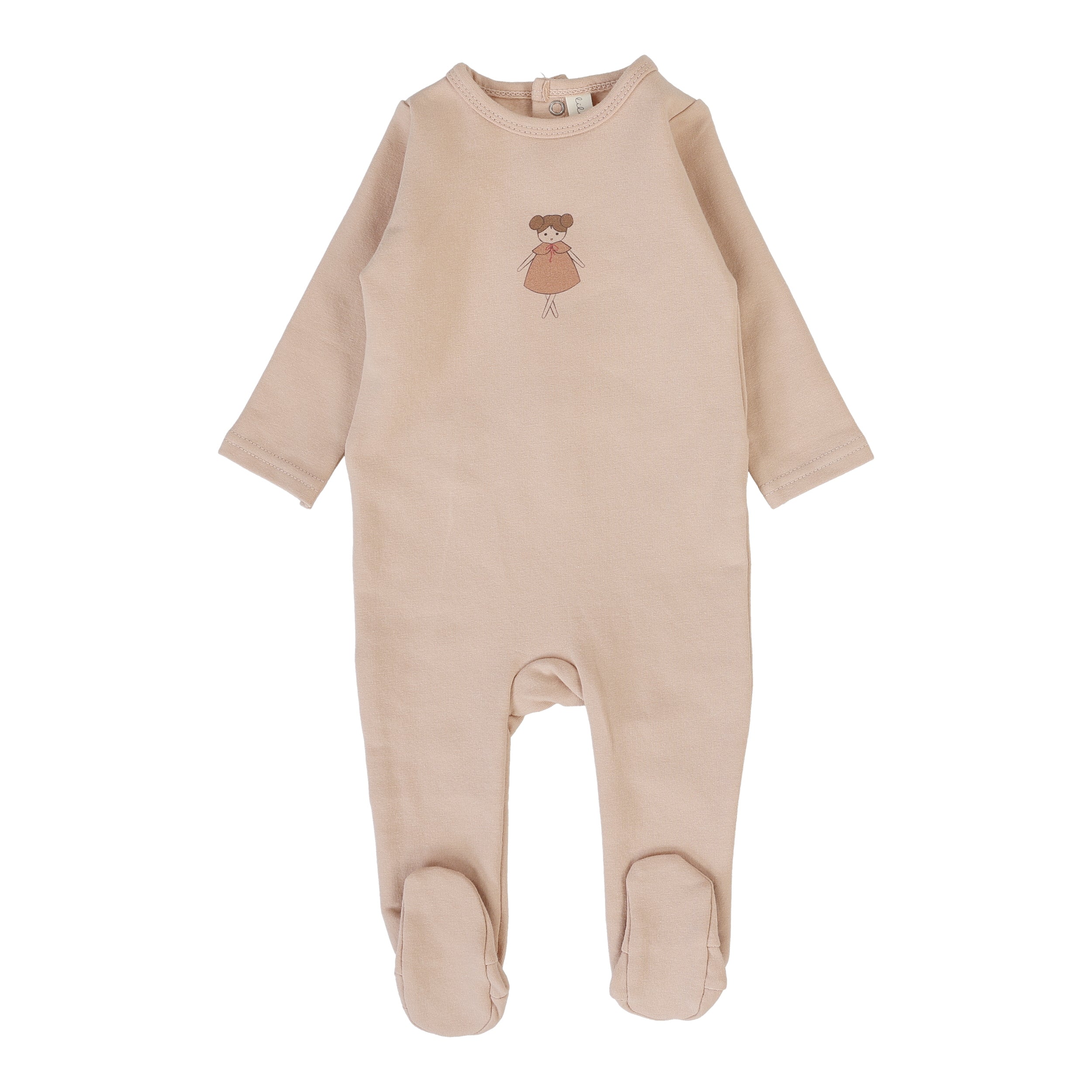 Lilette Graphic doll dusty pink footie