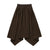 Kerchief Brown Plaid Skirt by Zaikamoya