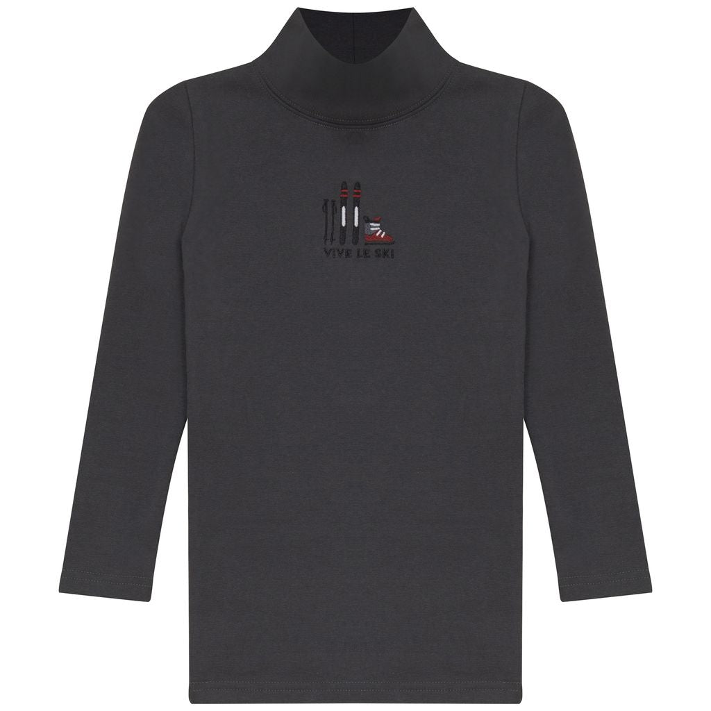 Calla Lili Coco vintage grey mockneck