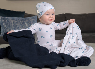 Blueberry print blanket by Ra & Da