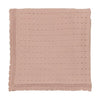 Dotted open knit pink blanket by Lilette