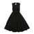 Laser cut felt black midi dress by Venera Arapu