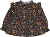 Romantic black flower blouse set by Louis Louise