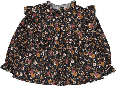 Romantic black flower blouse set by Louis Louise