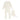 Fine pointelle cream footie set by Lilette