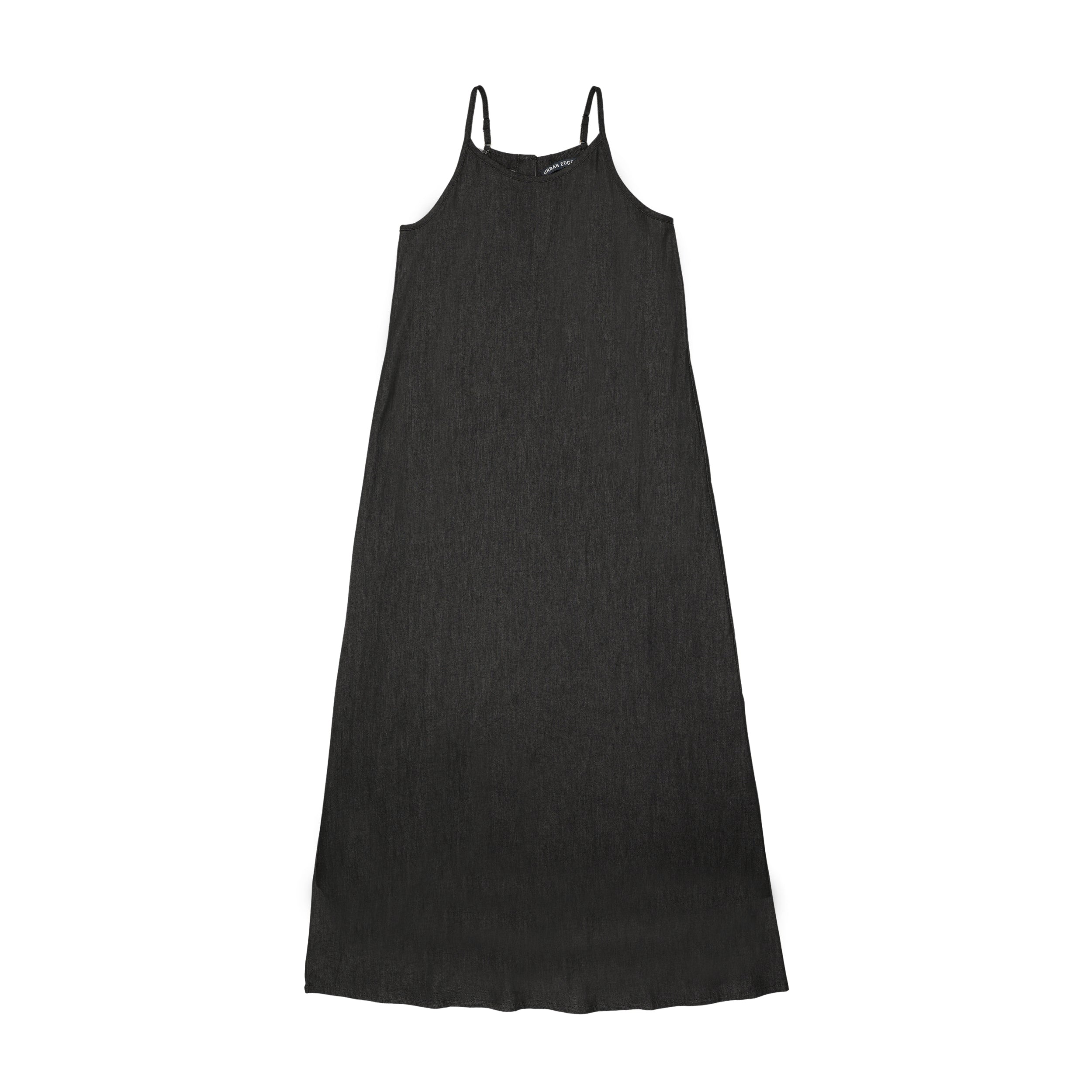 Urban Edge Black denim slip dress
