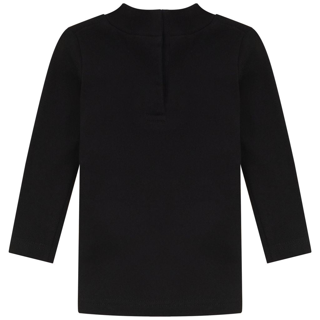 Calla Lili Vintage black mockneck