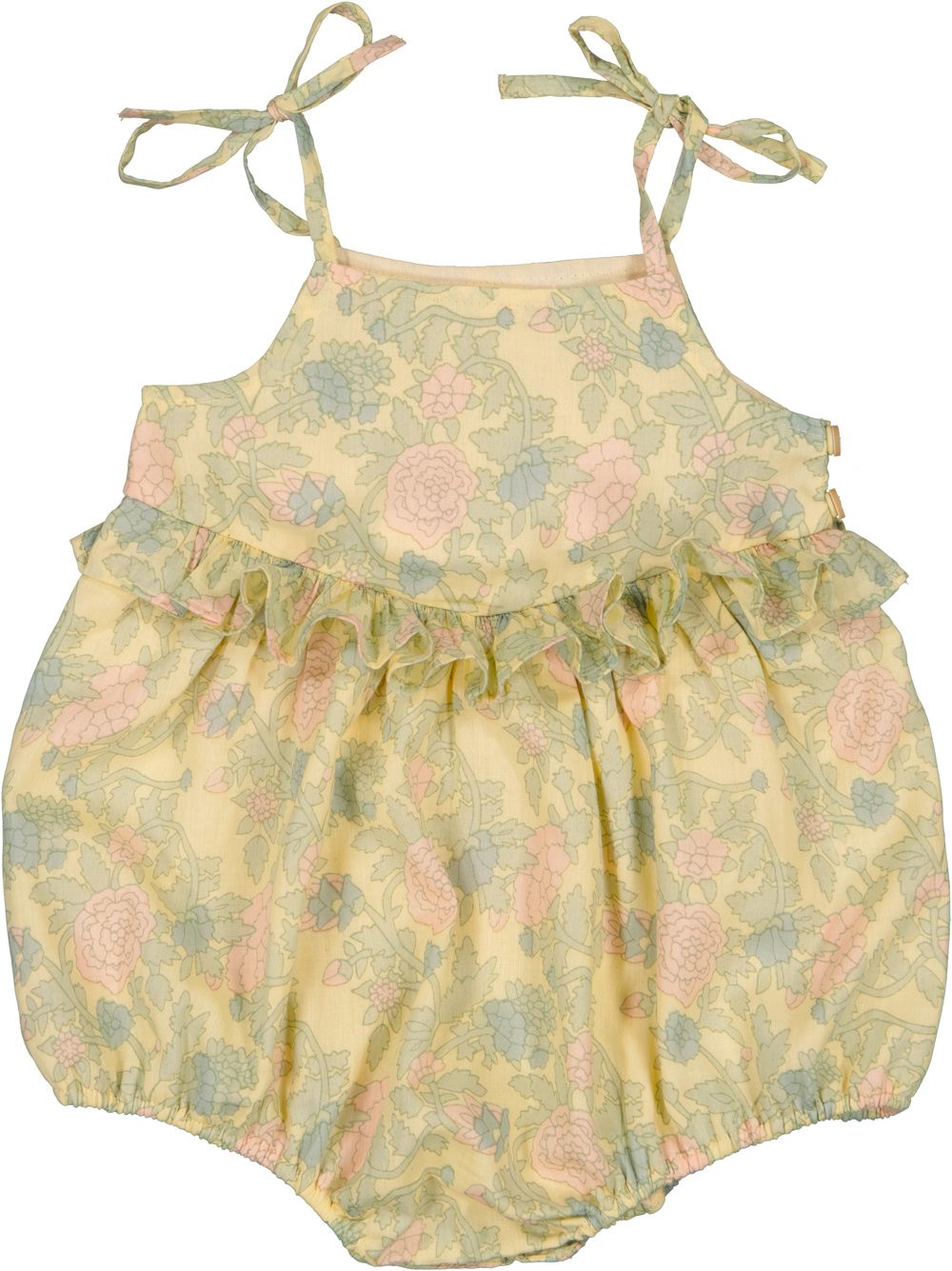 Indian flower yellow romper by Louis Louise