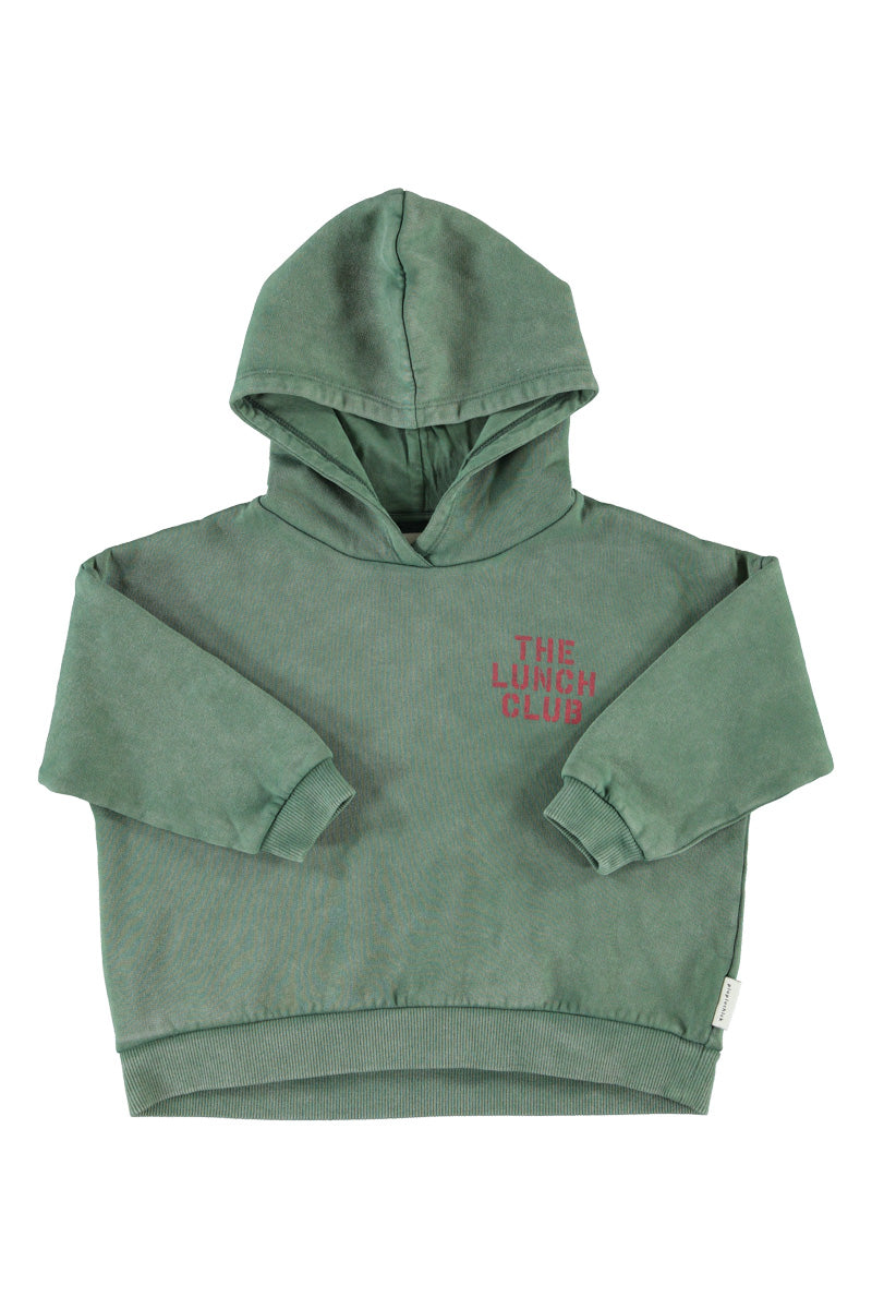 Piupiuchick Apple print green hoodie