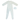 Knit white wrap footie + hat by Kipp Baby