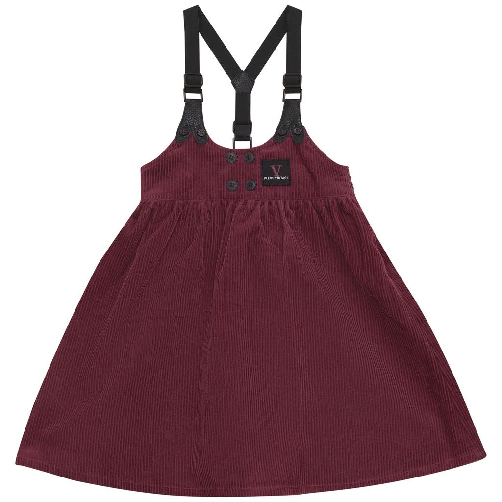 Calla Lili Juniper rae cranberry suspender dress