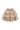 Snowdrop panelled tan skirt by Loud