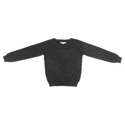 Elbow patch black sweater by Little Parni