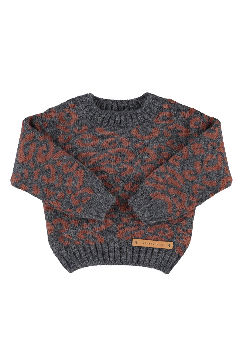 Piupiuchick Animal print knit sweater set