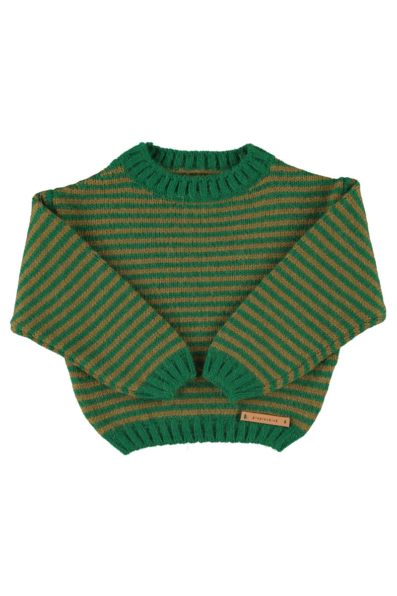 Piupiuchick Knitted stripe sweater