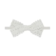 Lace trim cream headband by Ely's & Co