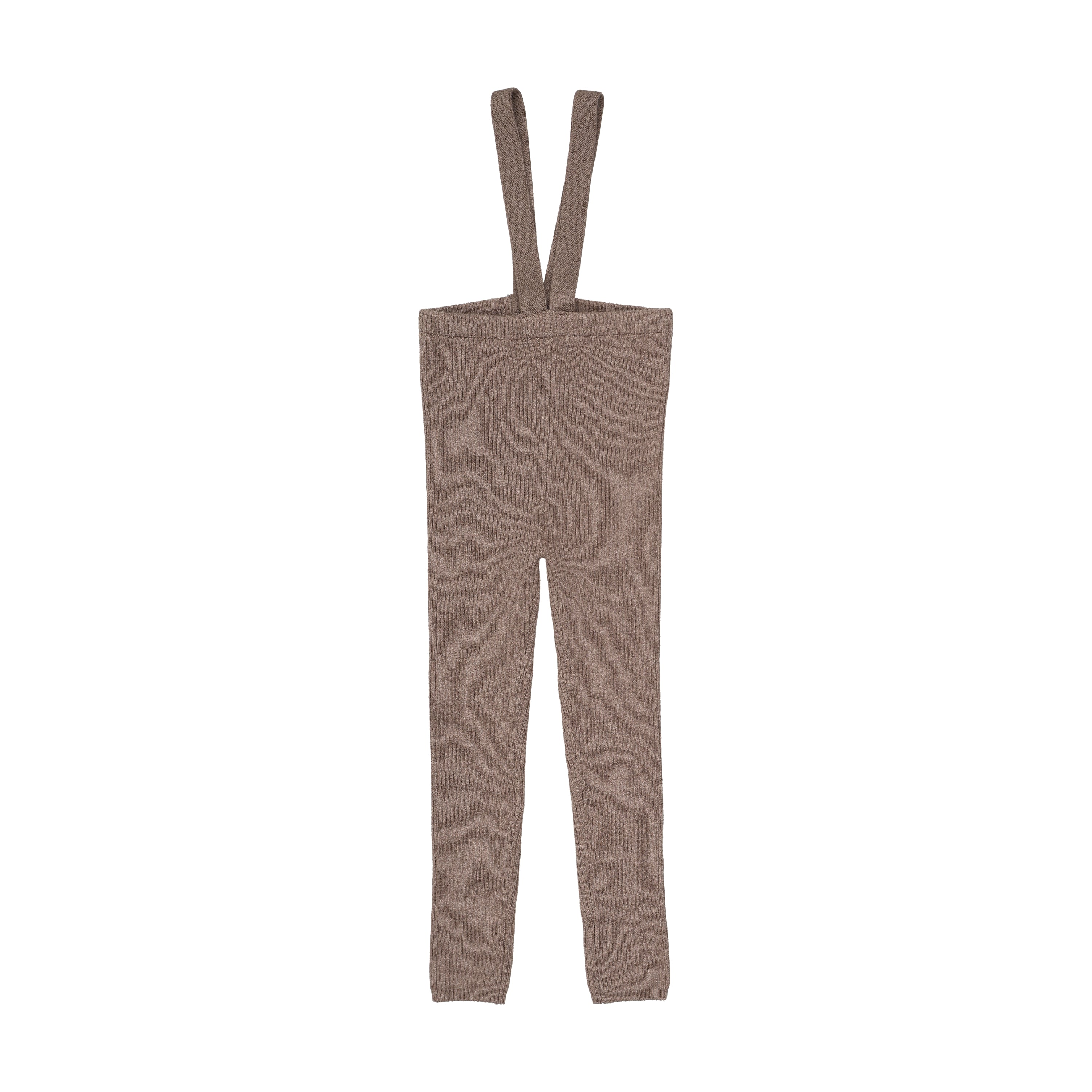 Lil Legs Suspender knit oat leggings