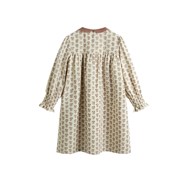 C'era Una Volta Loredana cream flower dress
