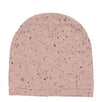 Flecked collar pale mauve footie + beanie by Noovel